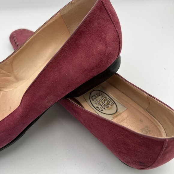 Emma Hope Burgundy Suede Slippers size 38 - Picture 5 of 9